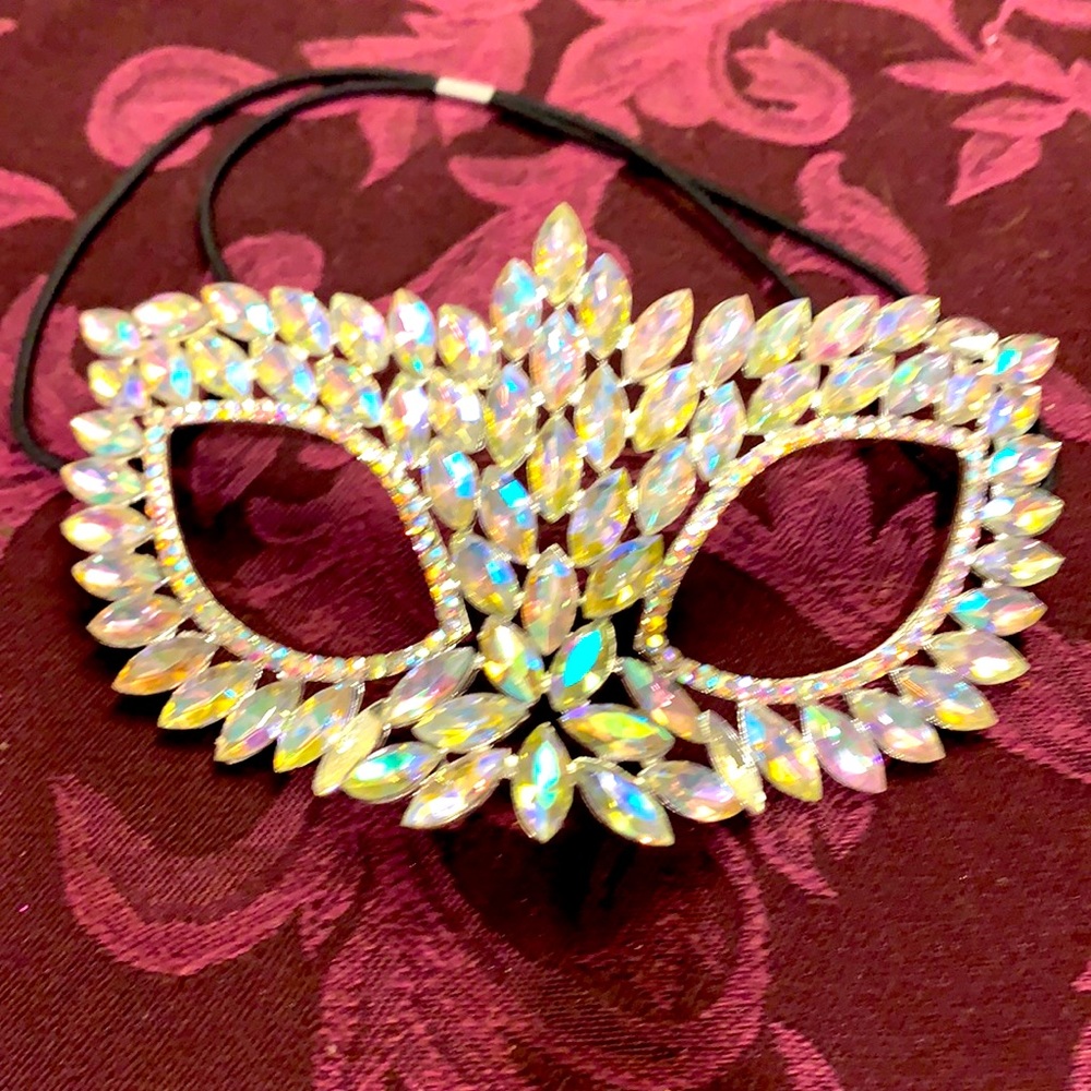 rhinestone masquerade mask